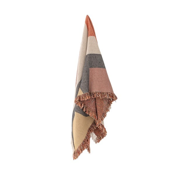 Smeđa deka od recikliranog pamuka 130x160 cm Arni – Bloomingville