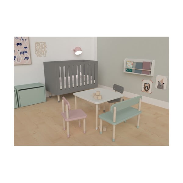 Siva dječja stolica Flexa Dots-image-1