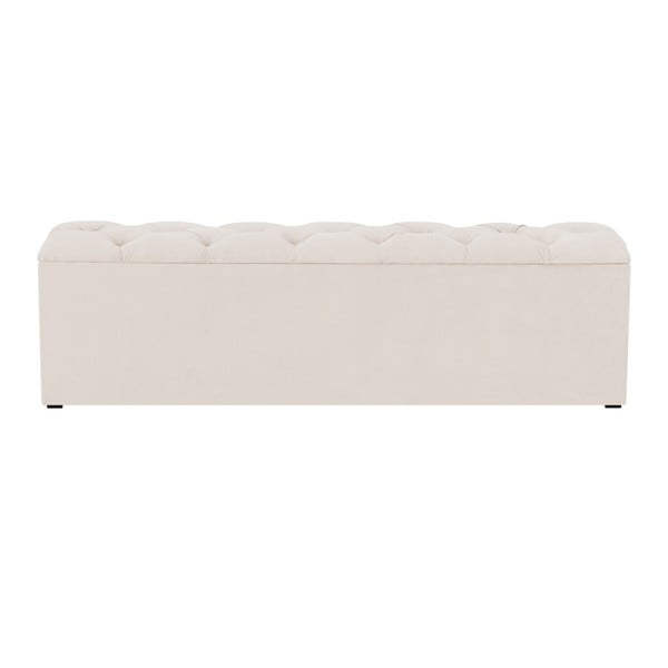 Bež otoman za krevet s prostorom za odlaganje Kooko Home Manna, 47 x 160 cm-image-2