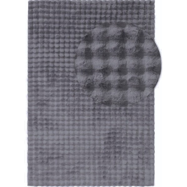 Antracitno sivi perivi tepih 120x170 cm Bubble Anthracite – Mila Home