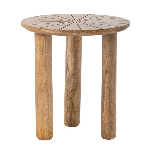 Okrugao pomoćni stol od masivnog manga ø 40 cm Stella – Bloomingville