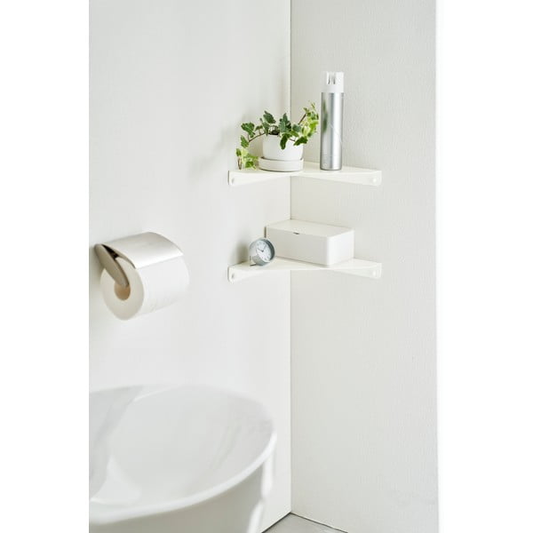 Bijela metalna polica kutna 22 cm Tower – YAMAZAKI-image-1