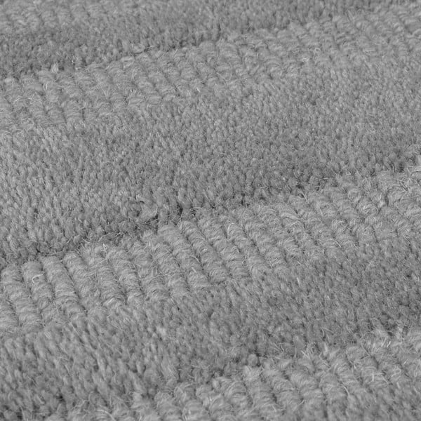 Sivi ručno rađen vunen tepih 160x230 cm Zen Rectangles – Flair Rugs-image-2