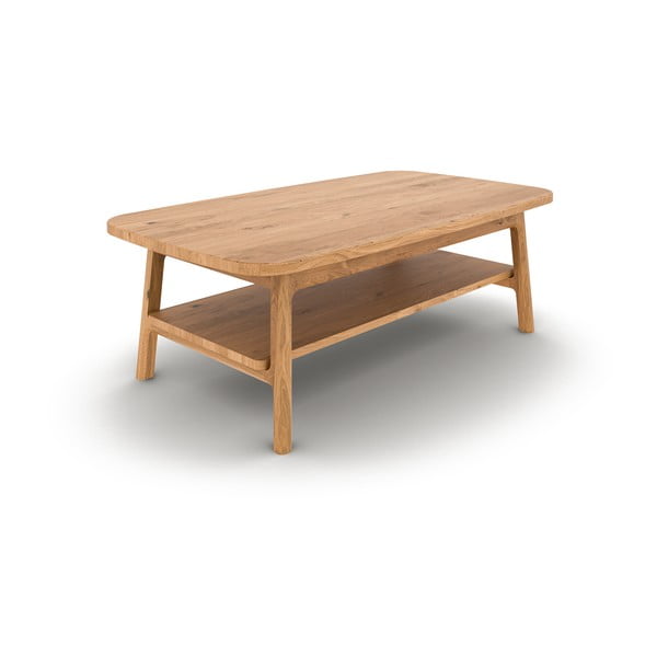 Stolić za kavu od punog hrasta u prirodnoj boji 70x110 cm Twig – The Beds-image-2