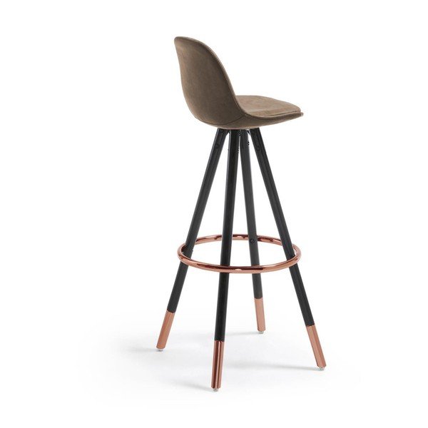 Smeđa barska stolica (visine sjedala 75 cm) Slad – Kave Home-image-4