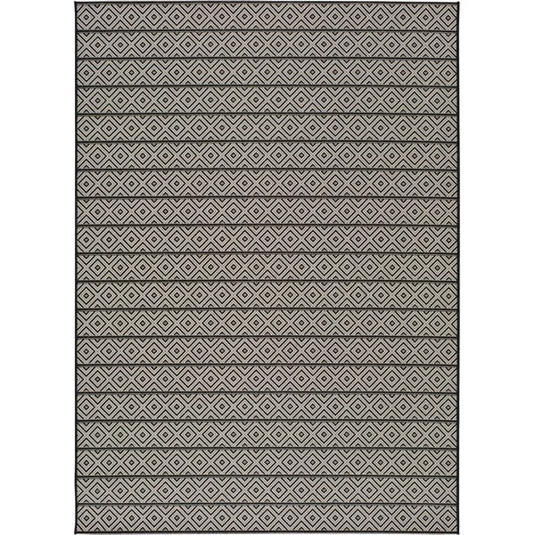 Tamno sivi vanjski tepih Universal Tokio Stripe, 135 x 190 cm