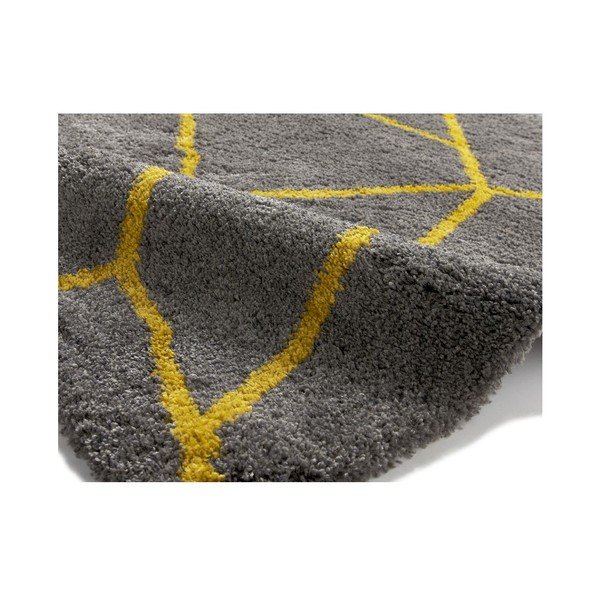 Sivo-žuti tepih Think Rugs Royal Nomadic Grey & Yellow, 120 x 170 cm-image-2