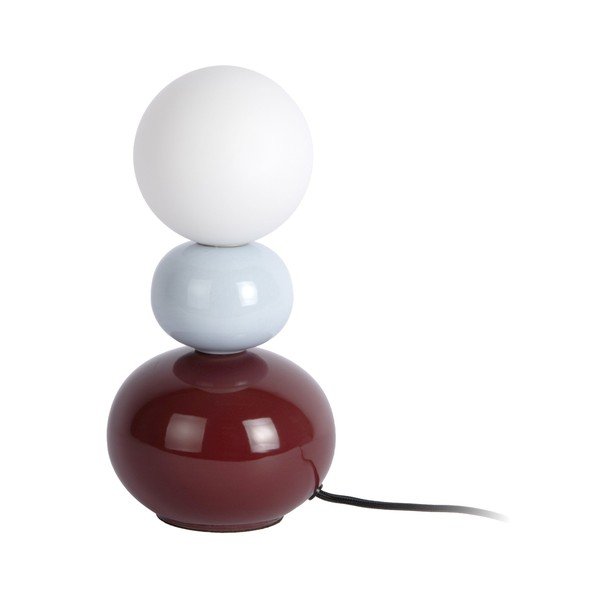 Bordo/svijetlo plava stolna lampa keramička (visina 26 cm) Firenze Pellet – Leitmotiv