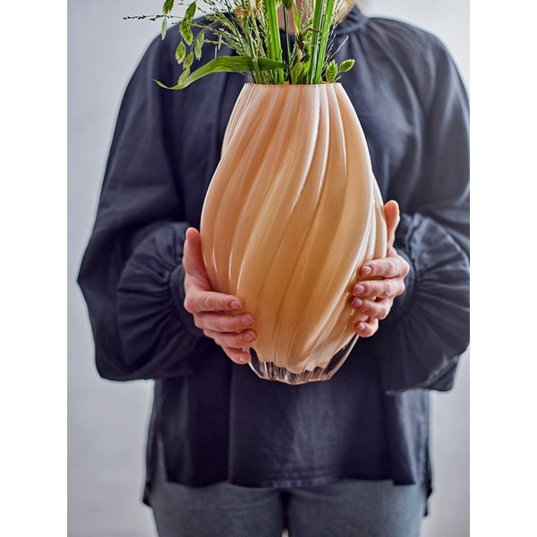 Narančasta staklena vaza (visina 30 cm) Kanji – Bloomingville-image-2