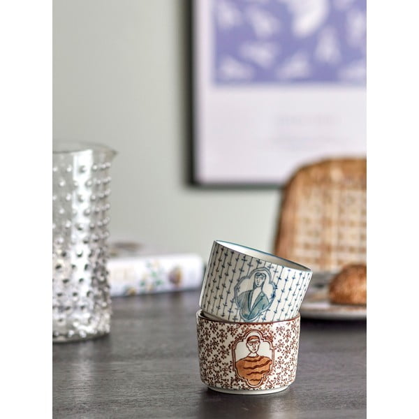 Krem zdjelice u setu 2 kom od kamenine 230 ml Tonia – Bloomingville-image-1