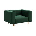 Tamno zelena baršunasta fotelja   Kukumo – Ame Yens