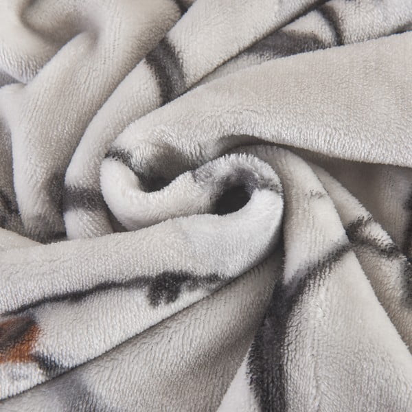 Siva posteljina za krevet za jednu osobu od mikropliša 140x200 cm Ronja – My House-image-4