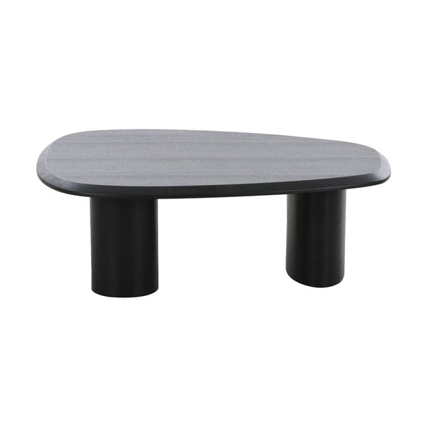 Crni stolić za kavu s pločom stola u dekoru jasena 78x96 cm Tirano – House Nordic