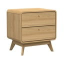 Noćni ormarić u dekoru hrasta u prirodnoj boji Cassie - Støraa