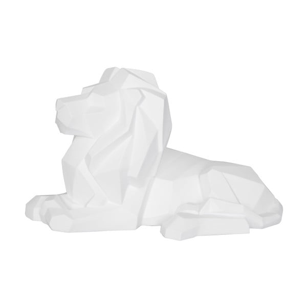 Mat bijela skulptura PT LIVING Origami Lion