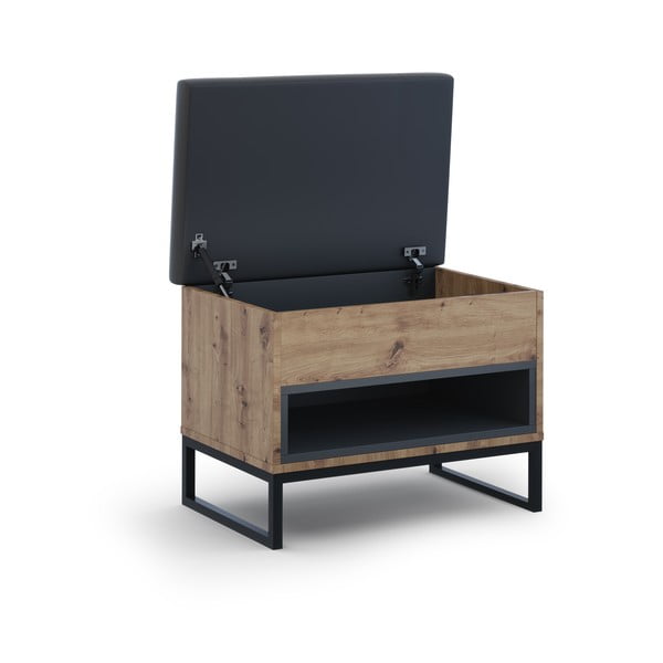 Stalak za cipele u dekoru hrasta s klupom Olis - Cosmopolitan Design-image-3