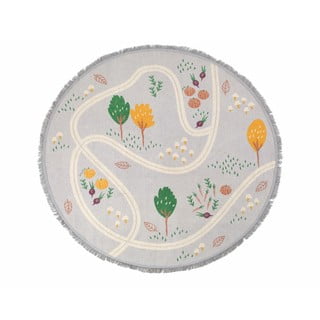 Dječji ručno tkani tepih Nattiot Little Garden, ⌀ 120 cm
