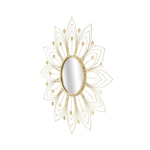 Zidno ogledalo u zlatu Mauro Ferretti Glam, ⌀ 80 cm-image-3