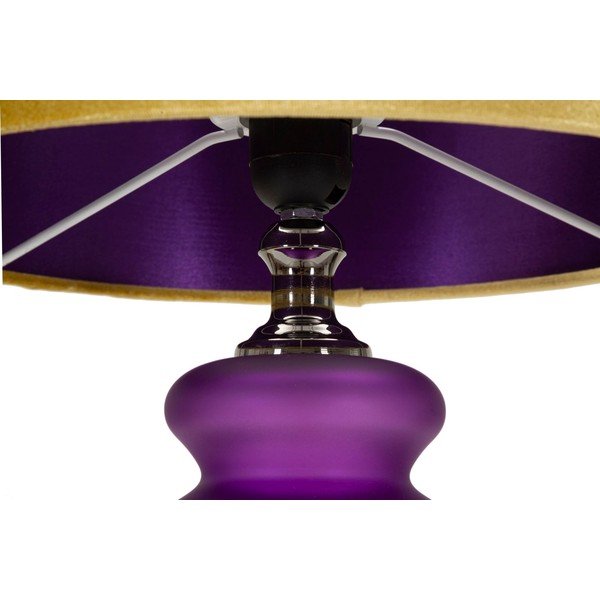 Žuta /ljubičasta stolna lampa s tekstilnim sjenilom (visina 57,5 cm) Milva Two – Mauro Ferretti-image-4