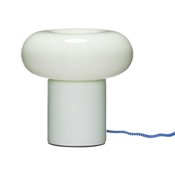 Svijetlo zelena staklena stolna lampa (visina 22 cm) Hues – Hübsch