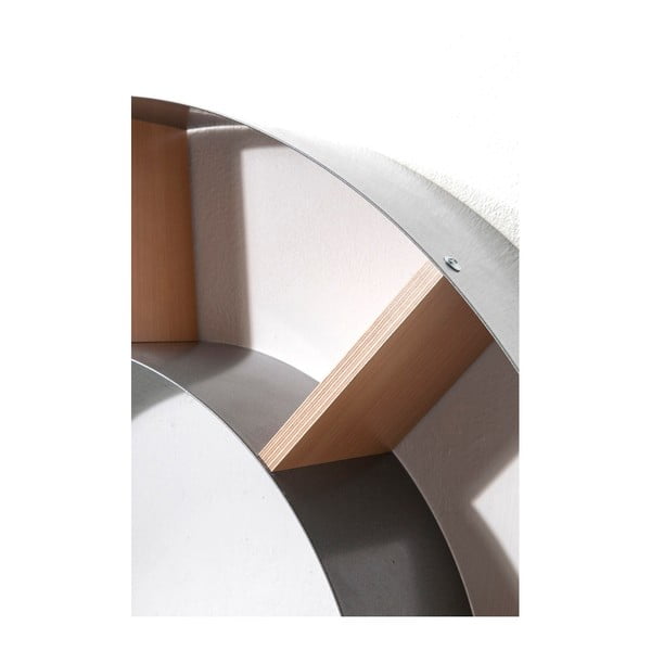 Siva zidna polica za knjige Kare Design Snail-image-1