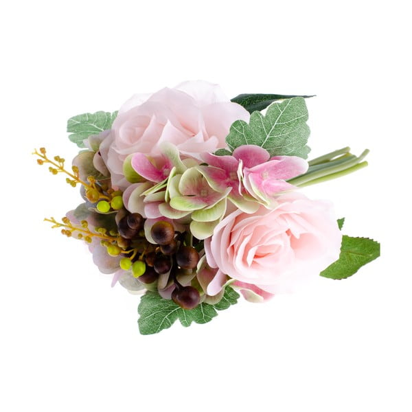 Umjetni cvijet u stilu ruže s Dakls hortenzijom
