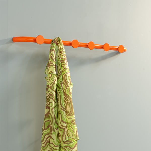 Narančasta metalna zidna vješalica 75 cm Retro – Spinder Design-image-1