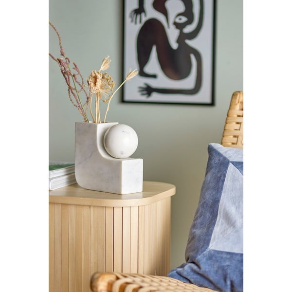 Bijela mramorna vaza Abbelin – Bloomingville-image-1