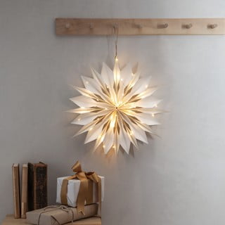 Bijeli božićni svjetleći ukras ø 45 cm Flinga - Star Trading