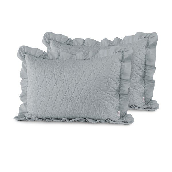 Set od 2 sive jastučnice AmeliaHome Tilia, 70 x 50 cm-image-1