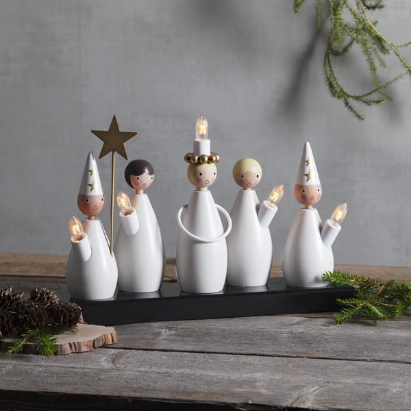 Crno-bijeli svjetlosni ukras s utikačem Luciakör – Star Trading-image-1