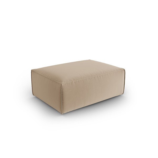 Svjetlo smeđi baršunast tabure Mackay – Cosmopolitan Design