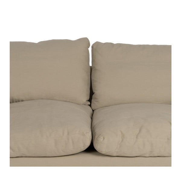 Bež lanena sofa 180 cm – Ixia-image-4