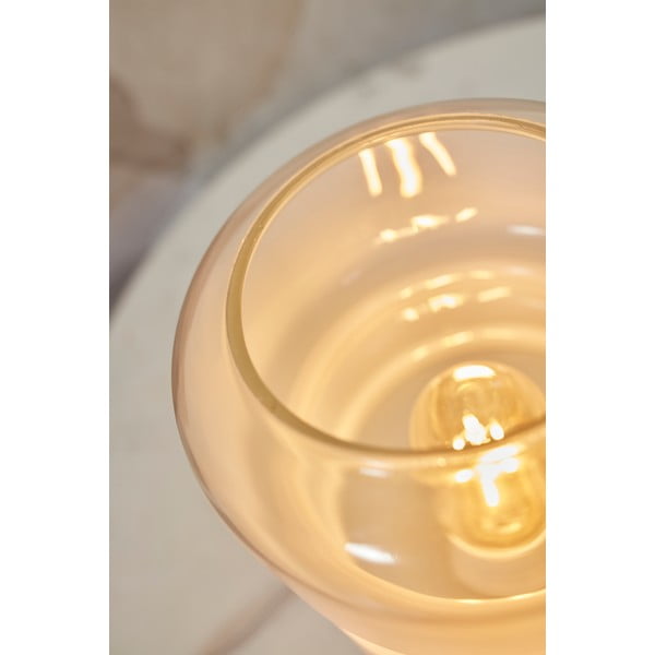 Bijela stolna lampa sa staklenim sjenilom (visina 23 cm) Verona – it's about RoMi-image-4