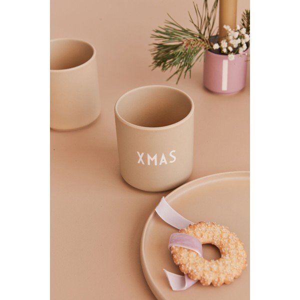 Bež šalica od imitacije porculana Design Letters Favourite, 0,25 l-image-1