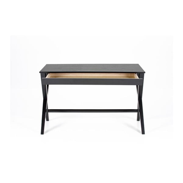 Crni radni stol s ladicom Actona Writex-image-3