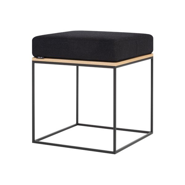 Crni podstavljeni stolac Feo – noo.ma