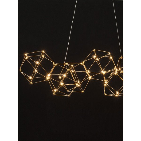 LED viseća svjetiljka aluminijska u zlatnoj boji Nebula – Nova Luce-image-3