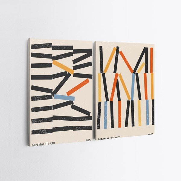 Slike u setu 2 kom 50x70 cm Lines – Wallity-image-2