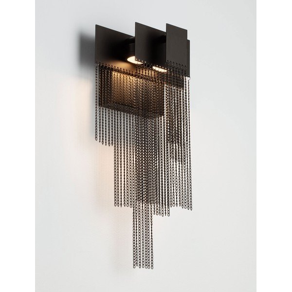 Mat crna željezna LED zidna lampa s mogućnosti zatamnjivanja Revια – Nova Luce-image-2