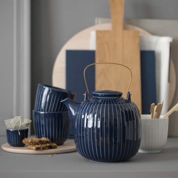 Tamnoplava porculanska šalica Kähler Design Hammershoi, 200 ml-image-1