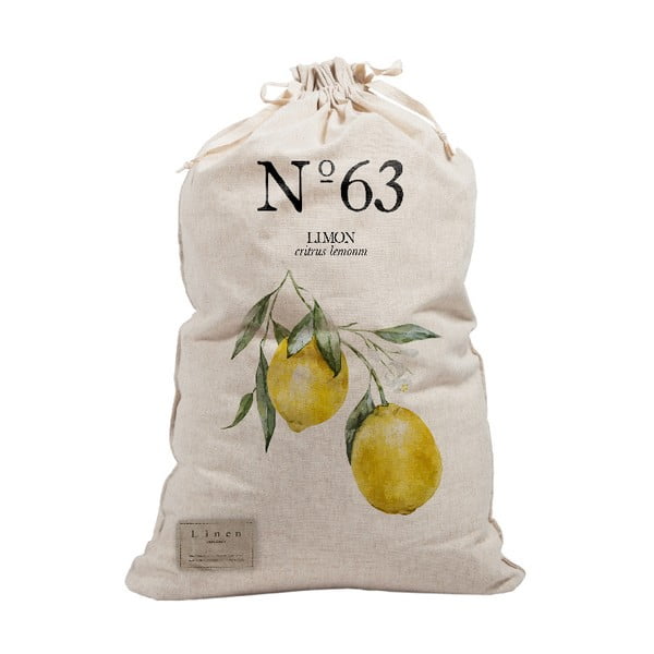 Platnena torba za rublje Really Nice Things Bag Lemons, visina 75 cm