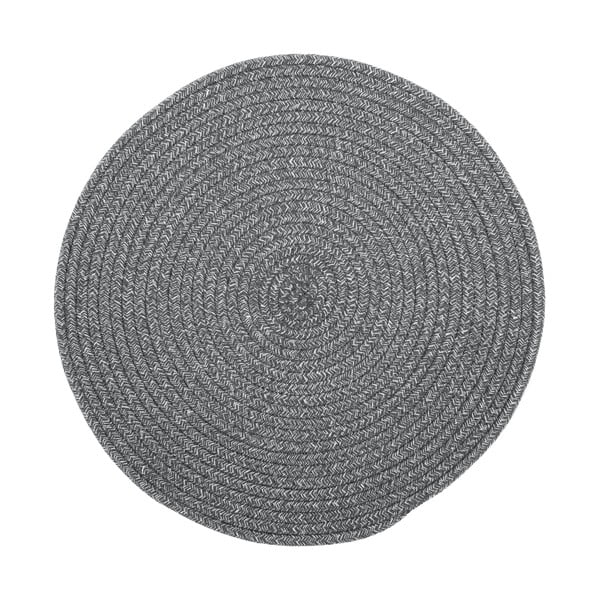 Sivi podmetač s pamukom Tiseco Home Studio, ø 38 cm