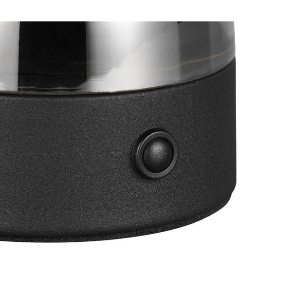 Siva LED stolna lampa sa staklenim sjenilom (visina 18 cm) Dooley – Trio-image-2