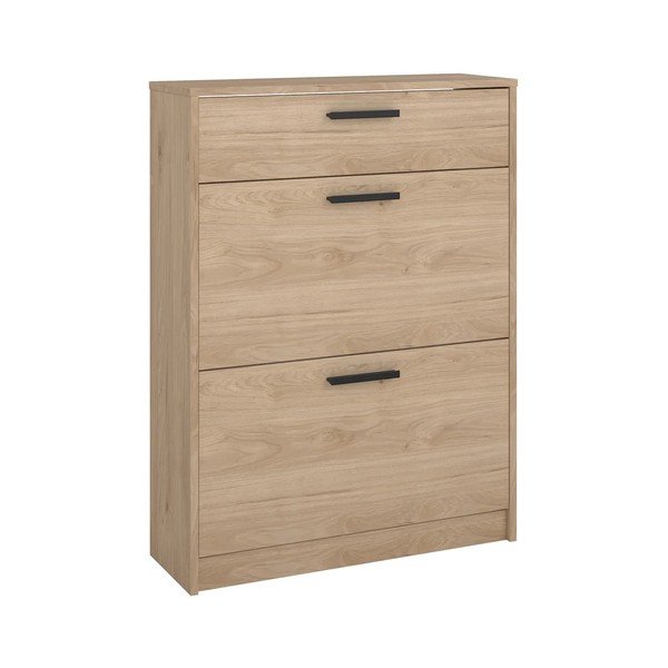 Preklopni ormarić za cipele u dekoru hrasta u prirodnoj boji 70x94x24 cm Escape – Tvilum