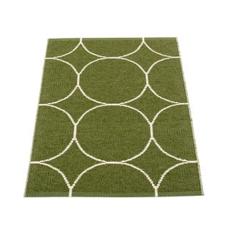 Tamno zeleni unutarnji i vanjski tepih 70x100 cm Boo Dark Olive – Pappelina