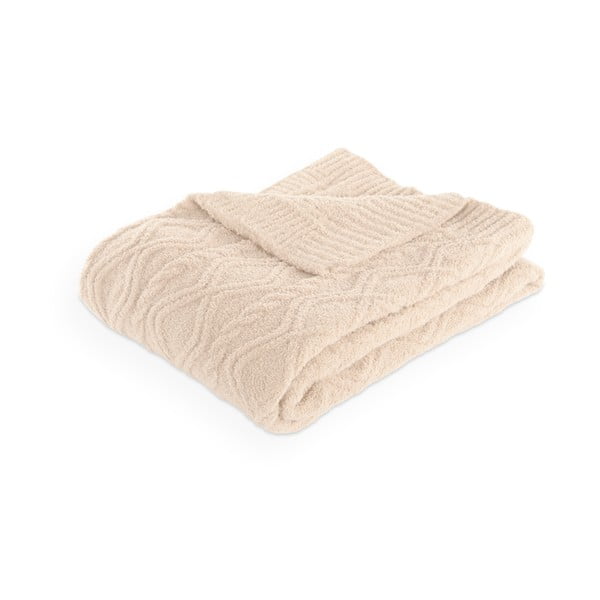 Deka od mikropliša boje slonovače 130x170 cm Aspen – Tiseco Home Studio