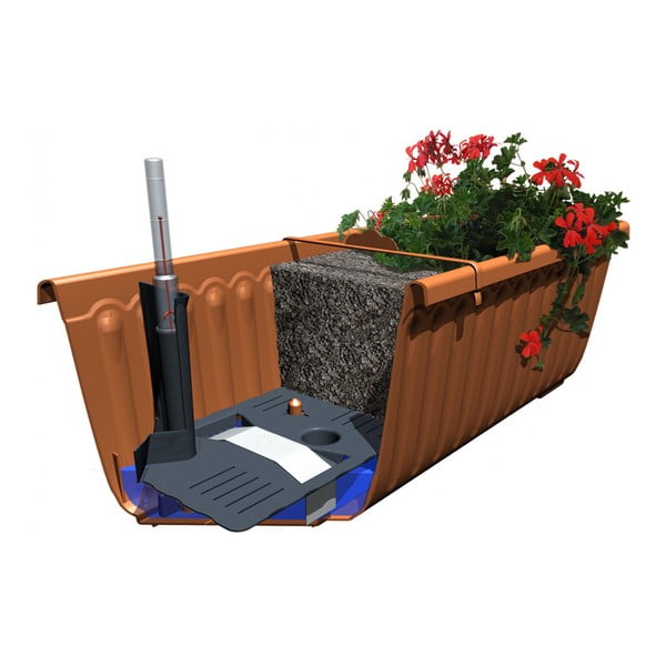 Antracit siva samozalijevajuća tegla Plastia Siesta, dužine 80 cm-image-2