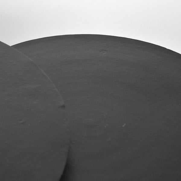 Crni metalni okrugli stolići za kavu u setu 2 kom ø 75 cm Grand – LABEL51-image-3