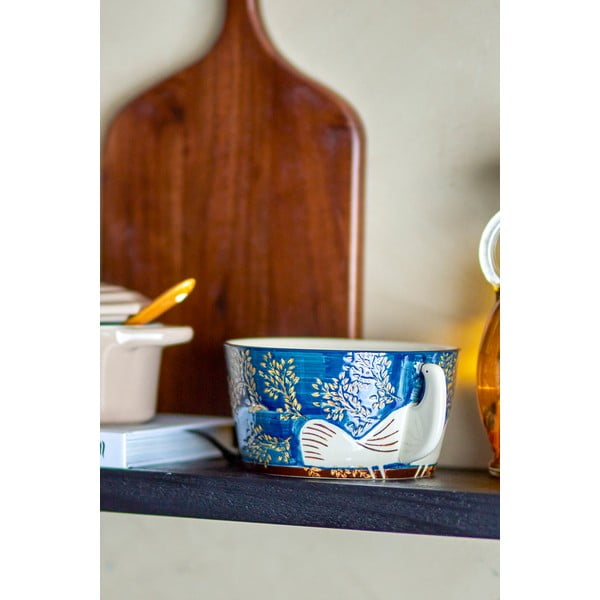 Plava zdjelica od kamenine 460 ml Hezha – Bloomingville-image-4